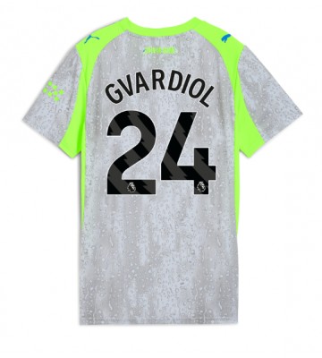 Manchester City Josko Gvardiol #24 Tredjetröja Dam 2025-26 Kortärmad